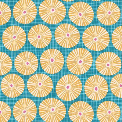 Limpet Shell Teal - Tilda Cotton Beach 100338 - Clearance