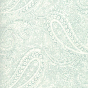 Blue Paisley on White - Porcelain