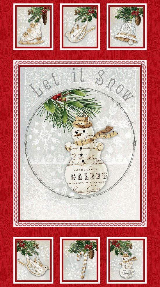Let It Snow Panel - Winter Lodge - Clearance